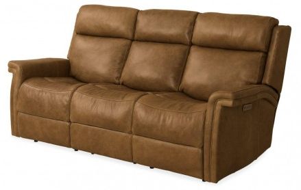 Popular Power Reclining Sofas Pertaining To Poise Brown Power Recliner Sofa With Power Headrest (Photo 9 of 10)