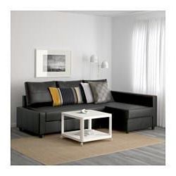 Preferred Friheten Sleeper Sectional,3 Seat W/storage, Bomstad Black With Regard To Twin Nancy Sectional Sofa Beds With Storage (Photo 9 of 10)
