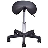 Preferred Large Rolling Tv Stands On Wheels With Black Finish Metal Shelf For Home Improvement: Beauty Salon Stool Rolling Saddle Chair (View 10 of 10)