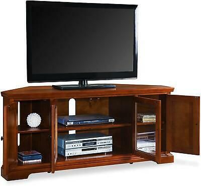 Priya Corner Tv Stands With Regard To Well Known Leick Westwood Corner Tv Stand, 60 Inch, Cherry Hardwood (Photo 1 of 10)