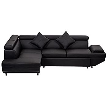 Recent Amazon: 3 Piece Modern Microfiber Faux Leather Throughout 3pc Faux Leather Sectional Sofas Brown (Photo 8 of 10)