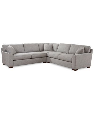 Recent Owego L Shaped Sectional Sofas Pertaining To Furniture Closeout! Carena 3 Pc. Fabric "l" Shaped (Photo 5 of 10)