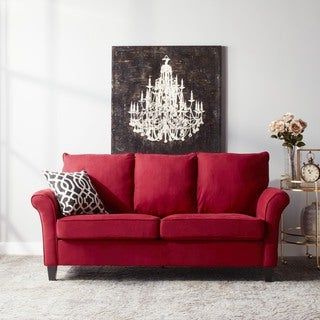 Red Sofas For Best And Newest Microfiber Sofas & Loveseats – Overstock Shopping – The (View 8 of 10)