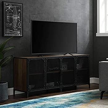 Rfiver Black Tabletop Tv Stands Glass Base Regarding Famous Amazon: Ikea Fjällbo Tv Unit, Black: Kitchen & Dining (View 9 of 10)