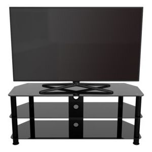 Sdc1250cmbb: Classic – Corner Glass Tv Stand With Cable With Well Liked Avf Group Classic Corner Glass Tv Stands (View 2 of 10)