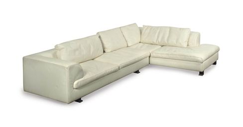 Sectional Sofas In White Pertaining To Best And Newest A White Leather Upholstered Sectional Sofa, , Late 20th (Photo 5 of 10)