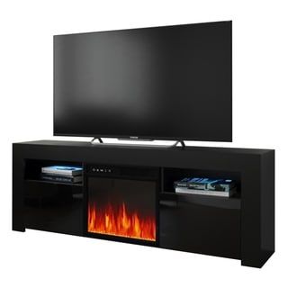 Shop Boston Wh01 Electric Fireplace Modern 79" Tv Stand With Most Popular Boston 01 Electric Fireplace Modern 79" Tv Stands (View 8 of 10)