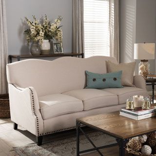 Shop Penzance Beige Linen Sofa – Free Shipping Today Intended For Most Popular Beige Sofas (Photo 4 of 10)