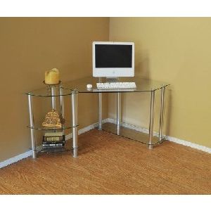 Small Corner Computer Desk • Stone's Finds In Trendy Space Saving Black Tall Tv Stands With Glass Base (View 6 of 10)