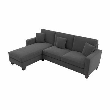 Featured Photo of 102" Stockton Sectional Couches with Reversible Chaise Lounge Herringbone Fabric