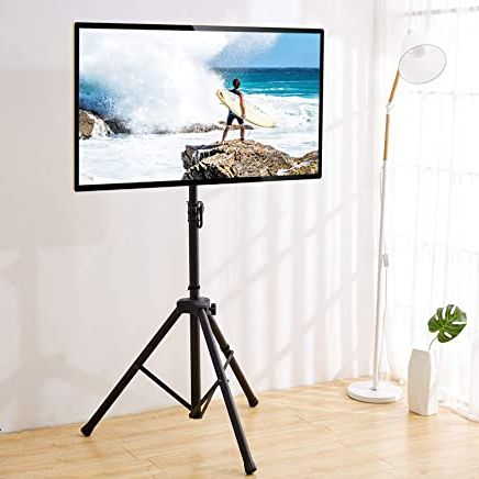 Swivel Floor Tv Stands Height Adjustable For Favorite Amazon.co (View 10 of 10)