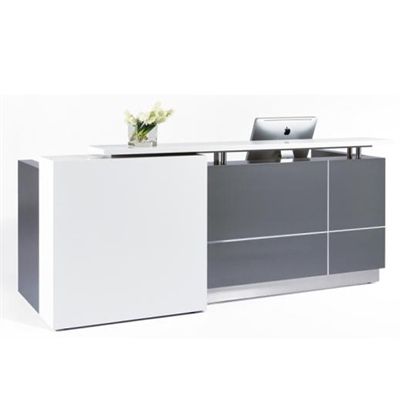 Trendy Calvin Concrete Gray Sofas Intended For Calvin Reception Counter 2500w X 950d X 1150h Grey (Photo 2 of 10)
