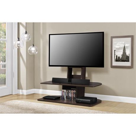 Trendy Valenti Tv Stands For Tvs Up To 65" Pertaining To Galaxy Tv Stand With Mount For Tvs Up To 65", Black (Photo 6 of 10)