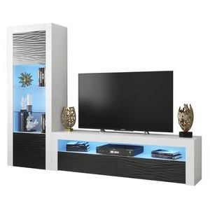 Trendy York Wh02 White Electric Fireplace Modern Wall Unit For Milano 200 Wall Mounted Floating Led 79" Tv Stands (Photo 1 of 10)