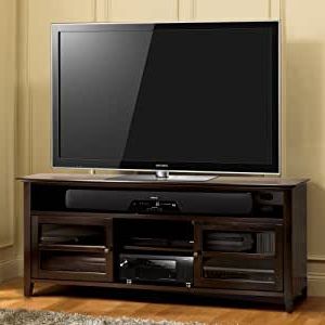 Tv Stands Cabinet Media Console Shelves 2 Drawers With Led Light With Favorite Amazon: Bello 63 In. Tv Stand – Dark Espresso: Electronics (Photo 5 of 10)