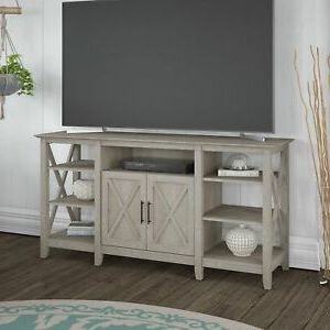Tv Stands In Rustic Gray Wash Entertainment Center For Living Room Regarding Well Known Bush Furniture Key West Tall Tv Stand For 65 Inch Tv In (View 10 of 10)