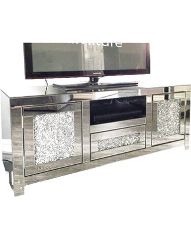 View 71 Bargains For Fitzgerald Mirrored Tv Stands (Photo 1 of 10)