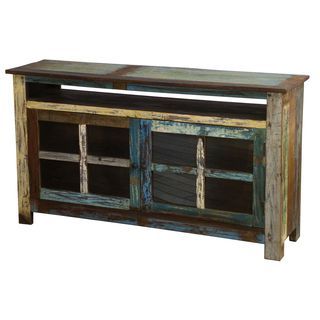 Vinnie Multicolor Recycled Wood Tv Stand (View 6 of 10)