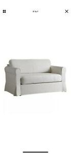 Well Known 4pc French Seamed Sectional Sofas Velvet Black Inside Ikea Hagalund 2 Seater Sofa Bed Beige (View 9 of 10)
