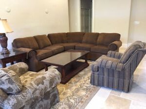 Well Known Dream Navy 2 Piece Modular Sofas In Flexsteel Sectional Sofa – Barely Used (Photo 6 of 10)