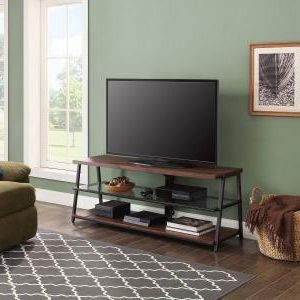Well Known Mainstays Arris 3 In 1 Tv Stands In Canyon Walnut Finish With Mainstays Arris 3 In 1 Tv Stand For Televisions Up To  (View 9 of 10)