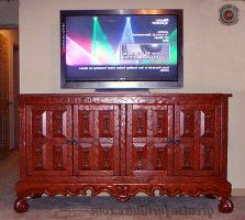 Well Known Owen Retro Tv Unit Stands Within Southwest Curved, Flat Screen Tv Stands & Cabinets Plasma (View 4 of 10)