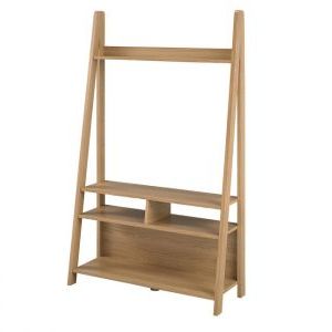 Well Known Tiva Ladder Tv Stands In Tiva Ladder Tv Unit In Oak, White Or Black – Free Delivery (View 4 of 10)