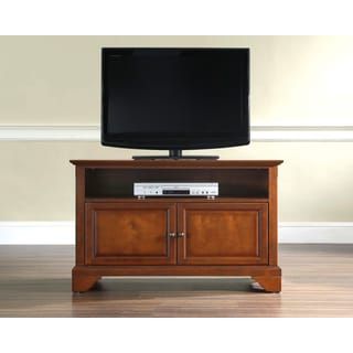 Well Liked Modern Black Floor Glass Tv Stands For Tvs Up To 70 Inch With Shop K&b Dark Cherry Tv Stand – Free Shipping Today (Photo 6 of 10)