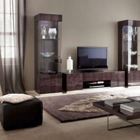 Well Liked Monza Tv Stands Within Monza Grey High Gloss Large 196cm Extending Dining Table (View 5 of 10)