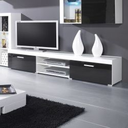 Widely Used Bmf Samba 1 Tv Stand 200cm Wide Black White High Gloss In Bromley White Wide Tv Stands (Photo 6 of 10)