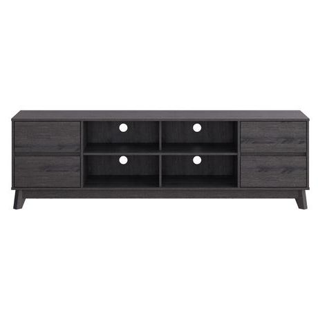 Widely Used Corliving Hollywood Wood Grain Tv Stand With Drawers For Pertaining To Bustillos Tv Stands For Tvs Up To 85" (View 8 of 10)