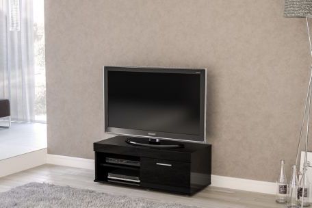 Widely Used Edgeware Small Tv Stands Regarding Birlea Edgeware Living Room Furniture – Small Tv Unit – Black (View 1 of 10)