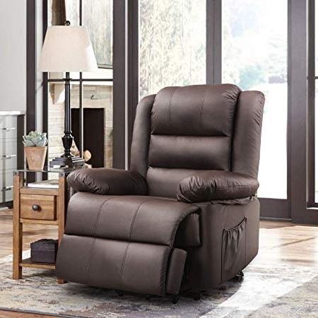 Widely Used Expedition Brown Power Reclining Sofas For $439 Only Color Amazon: Devaise Dual Motor Power Lift (View 6 of 10)