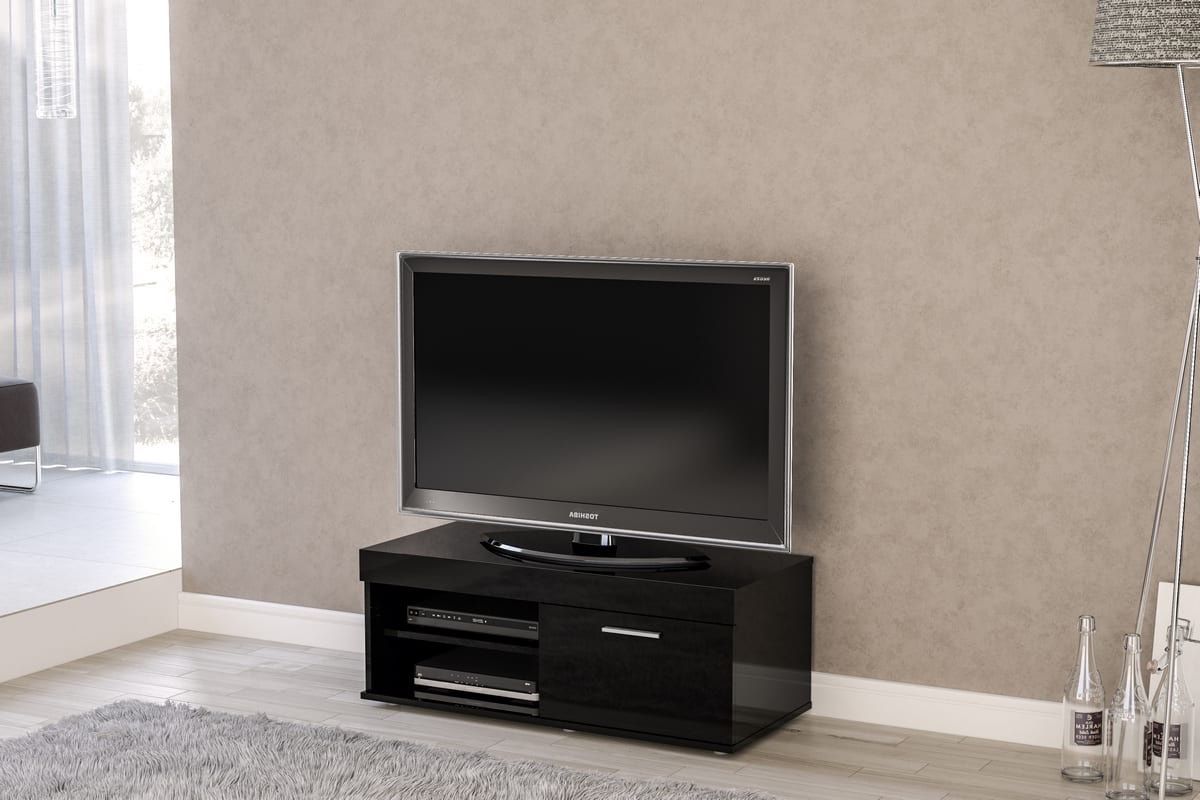 Black Edgeware Small Tv Stands (View 5 of 6)