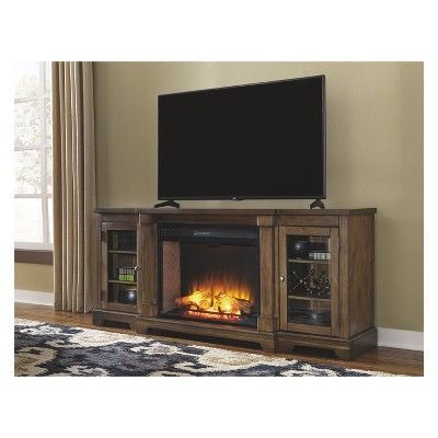 Flynnter Extra Large Tv Stand With Fireplace Option Medium Within Famous Large Tv Stands (View 10 of 12)