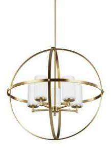 2020 Satin Brass 27 Inch Five Light Chandeliers Intended For Sea Gull Lighting 3124605 848 Alturas  (View 3 of 10)
