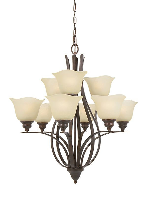 Best And Newest Multicolor 15 Inch Six Light Chandeliers In F2053/6+3gbz,9 – Light Multi Tier Chandelier,grecian Bronze (View 9 of 10)
