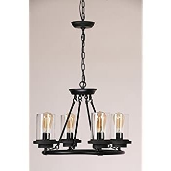 Black Iron Eight Light Minimalist Chandeliers Within Fashionable Searchlight Cartwheel 8 Gothic Ceiling Light (2428 8bk (View 10 of 10)
