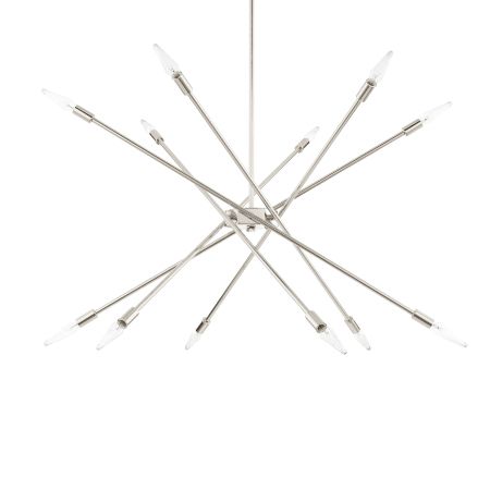 Capital Lighting 425601pn Polished Nickel 12 Light 33 Throughout Preferred Stone Grey With Brushed Nickel Six Light Chandeliers (View 7 of 10)
