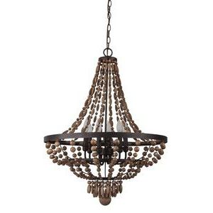 Famous French Washed Oak And Distressed White Wood Six Light Chandeliers Regarding Love This Product, I Found It On Shop (View 3 of 10)