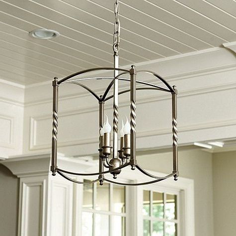 Large Chandelier Inside Four Light Antique Silver Chandeliers (View 8 of 10)