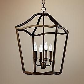 Most Recently Released Feiss Yarmouth 14 3/4"w 5 Light Aged Brass Foyer Pendant In Brass Four Light Chandeliers (View 9 of 10)