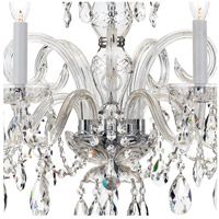 Newest Polished Chrome Three Light Chandeliers With Clear Crystal Regarding Crystorama 1005 Ch Cl Mwp Traditional Crystal 5 Light  (View 3 of 10)