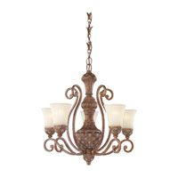 Satin Brass 27 Inch Five Light Chandeliers Inside Well Known Sea Gull 31751 758 Highlands 5 Light 27 Inch Regal Bronze (View 10 of 10)
