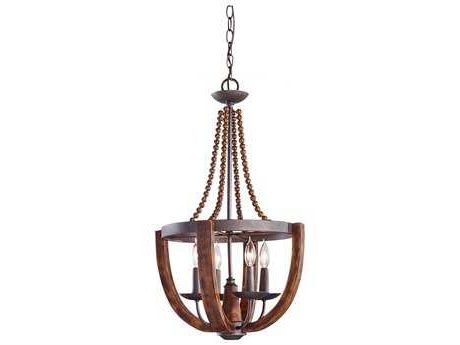 Well Liked French Washed Oak And Distressed White Wood Six Light Chandeliers Regarding Feiss Allier Weathered Oak Wood & Antique Forged Iron  (View 2 of 10)