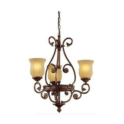 3 Light Pendant Chandeliers With Regard To Newest Hampton Bay Freemont Collection 3 Light Hanging Antique (View 8 of 10)