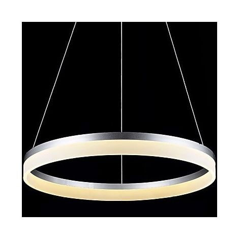 Best And Newest Round Led Pendant Light Modern Acrylic Lamps Lighting Regarding Wood Ring Modern Wagon Wheel Chandeliers (View 3 of 10)