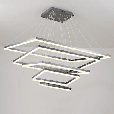 Black Finish Modern Chandeliers With Most Current Modern Extra Large Led Chandelier Brown Finish 4 Tier (View 9 of 10)