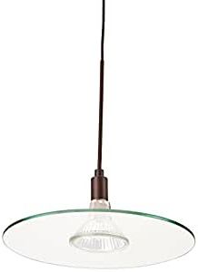 Bronze With Clear Glass Pendant Lights In Trendy Tiella 800mpdscz Disc Collection 1 Light 12 Volt Mini (View 7 of 10)