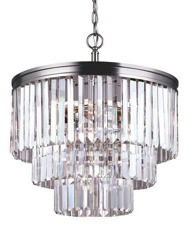 Brushed Nickel Crystal Pendant Lights With Regard To Latest Look What I Found On #zulily! Carondelet Chandelier # (View 5 of 10)